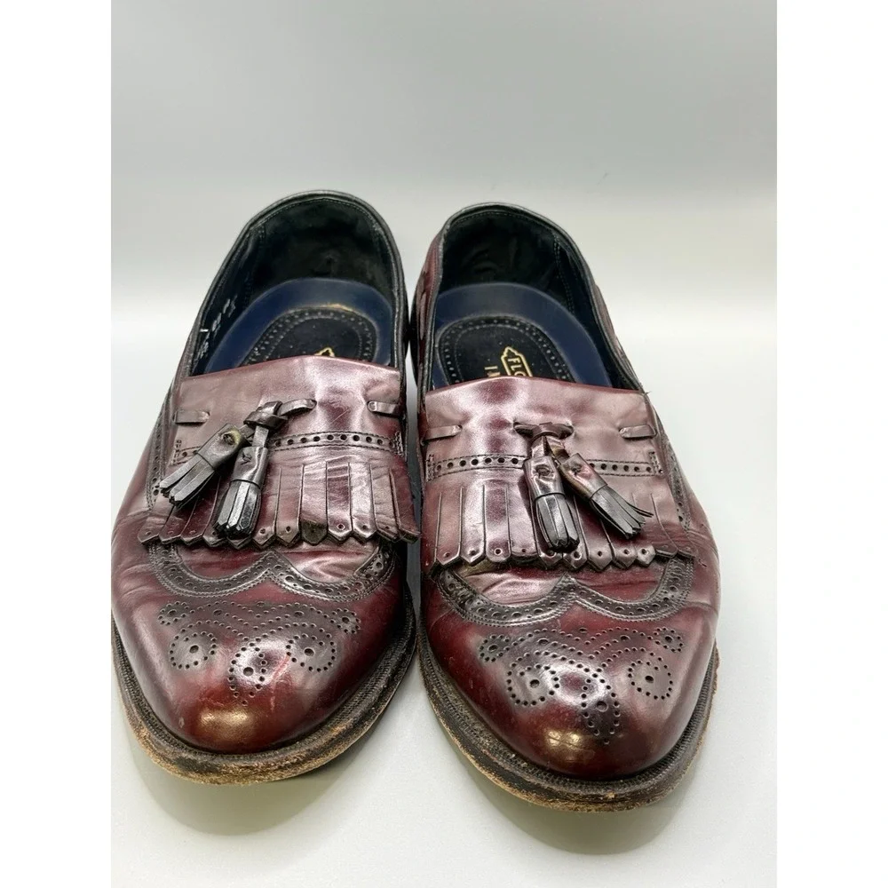 Vintage Florsheim Imperial 93054 Burgundy Leather Loafer Men's Size 12 USA